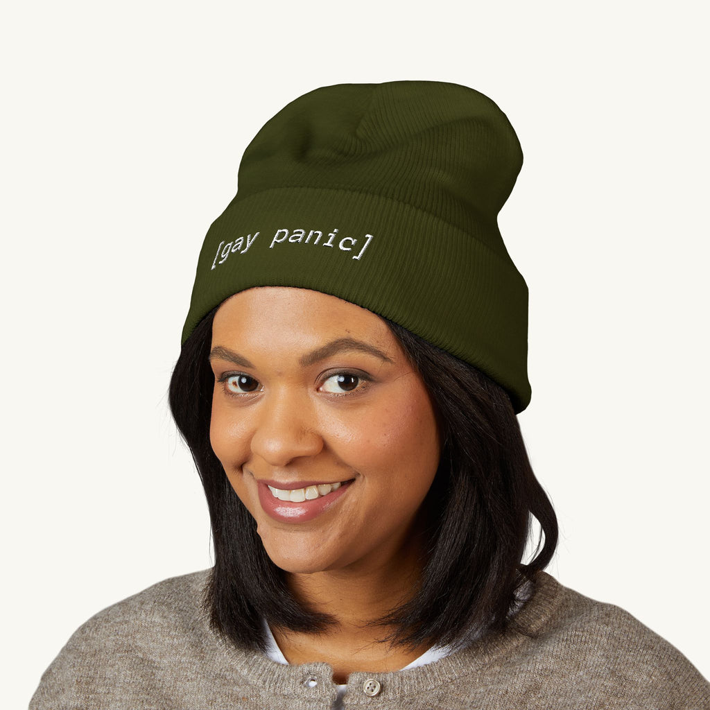 [Gay Panic] Embroidered Beanie