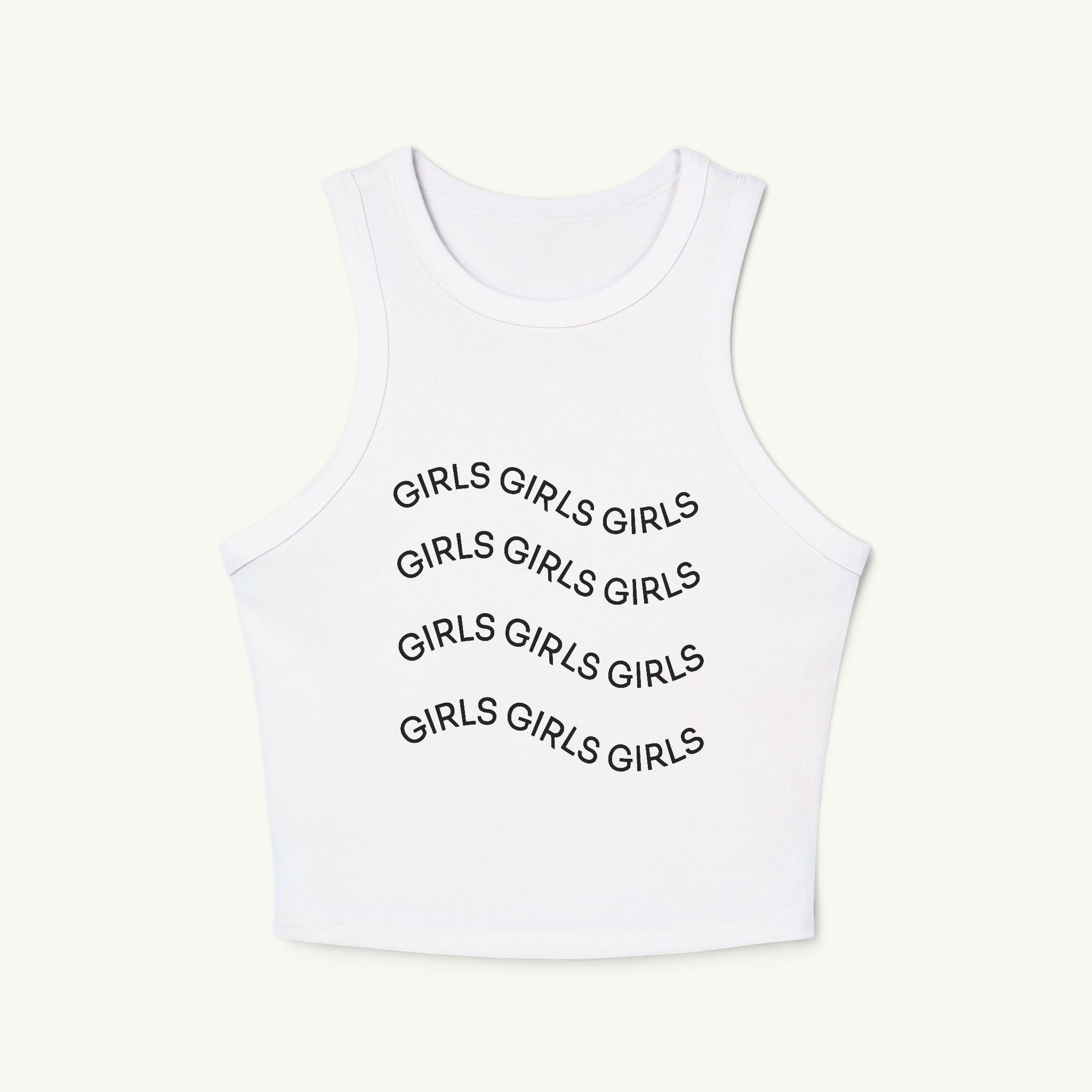 Girls Girls Girls Ribbed Racerback Tank