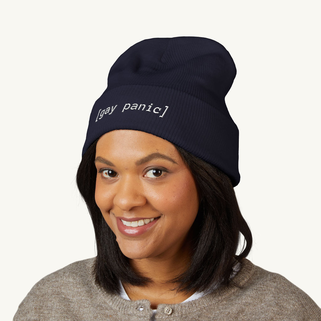 [Gay Panic] Embroidered Beanie