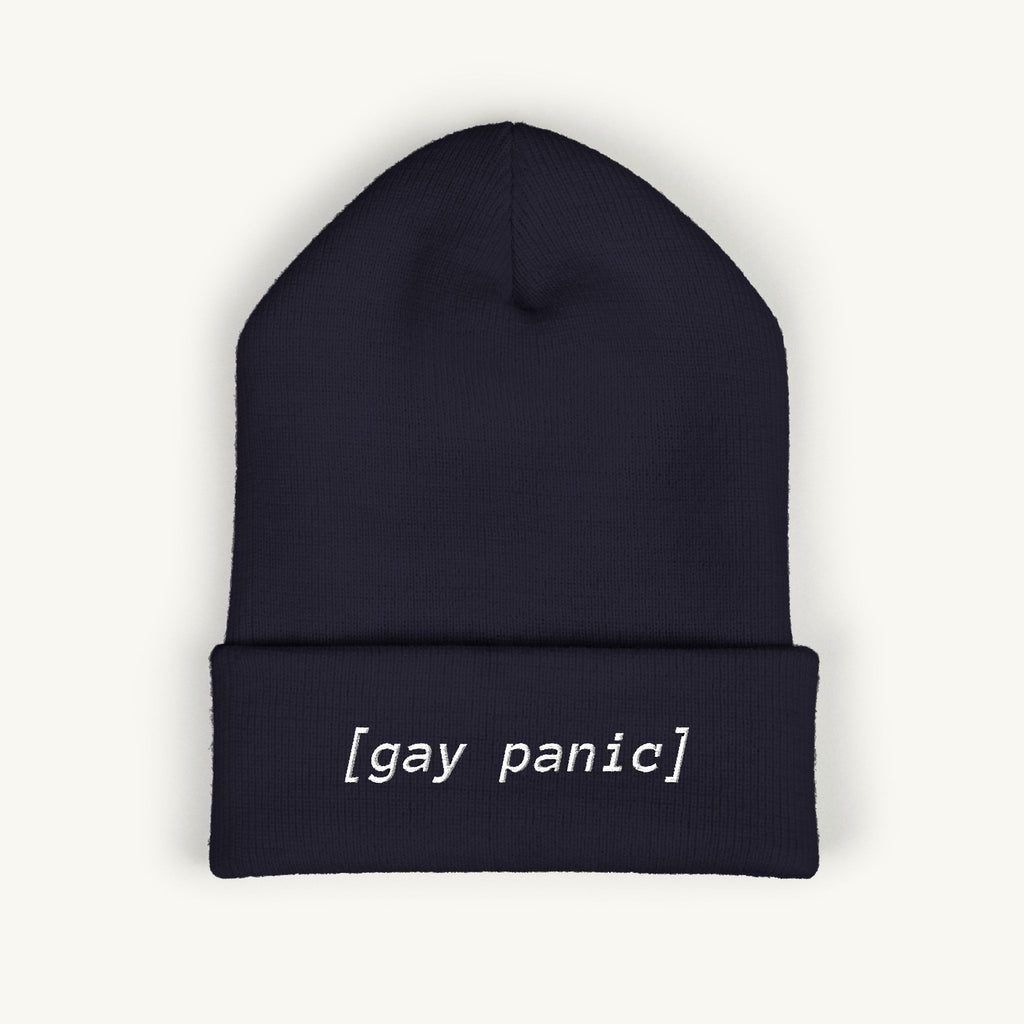 [Gay Panic] Embroidered Beanie