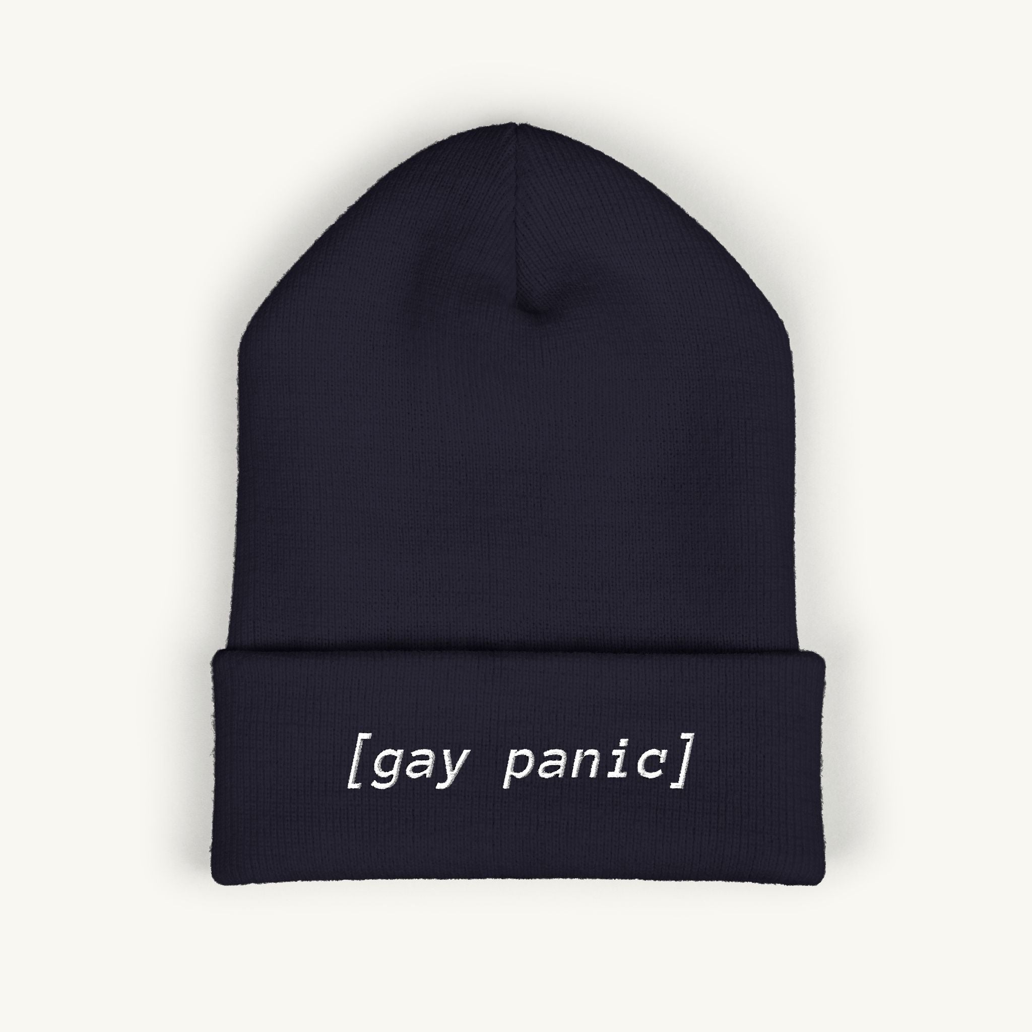 [Gay Panic] Embroidered Beanie