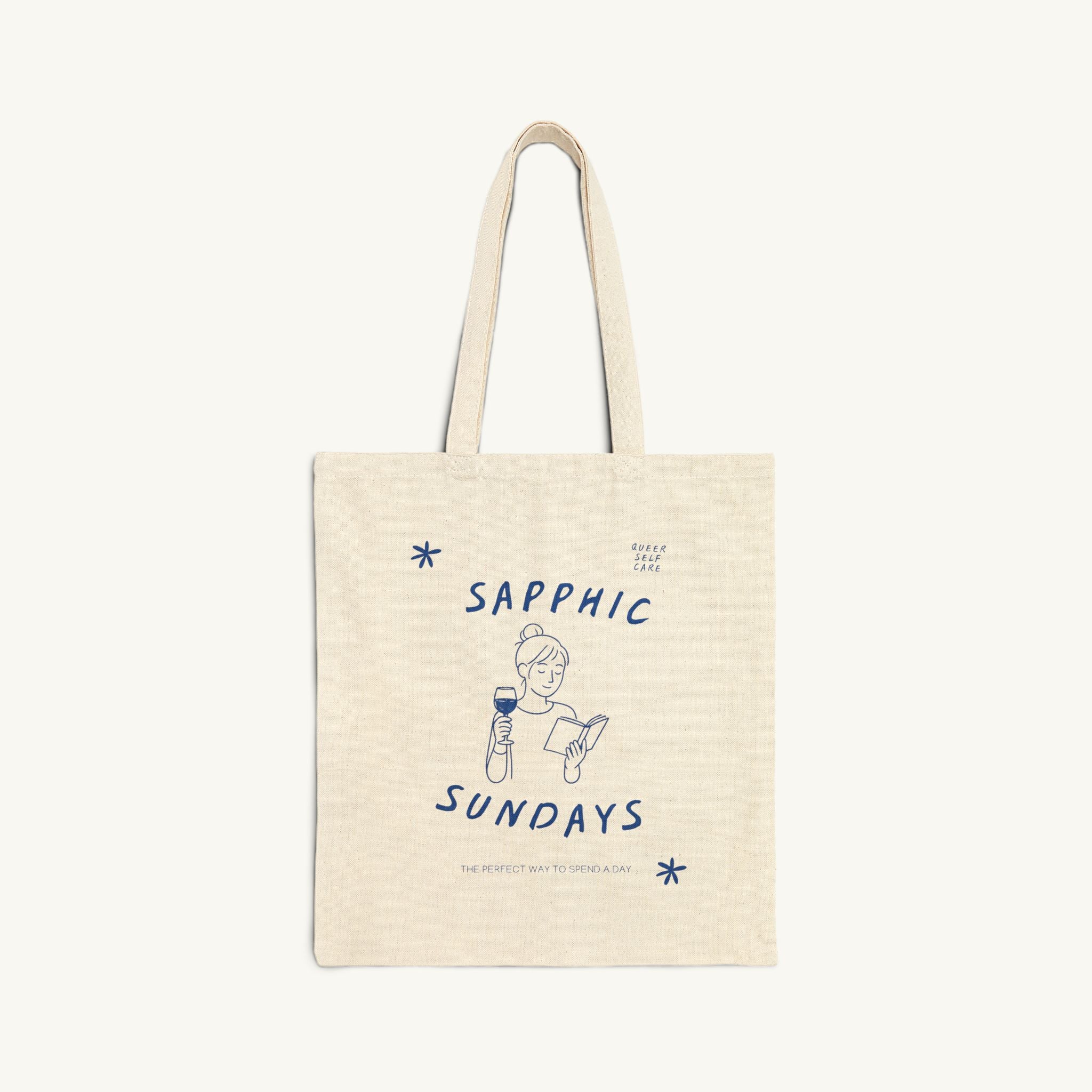 Sapphic Sundays Woven Cotton Tote