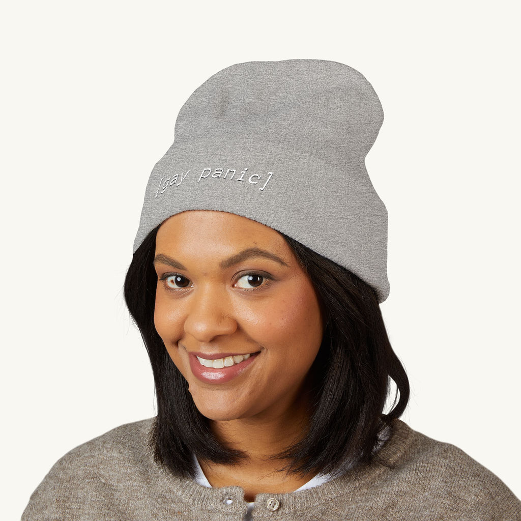 [Gay Panic] Embroidered Beanie