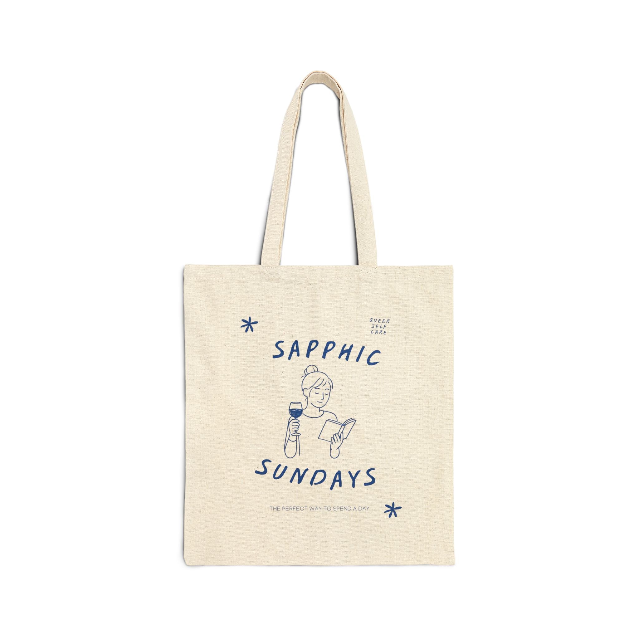 Sapphic Sundays Woven Cotton Tote