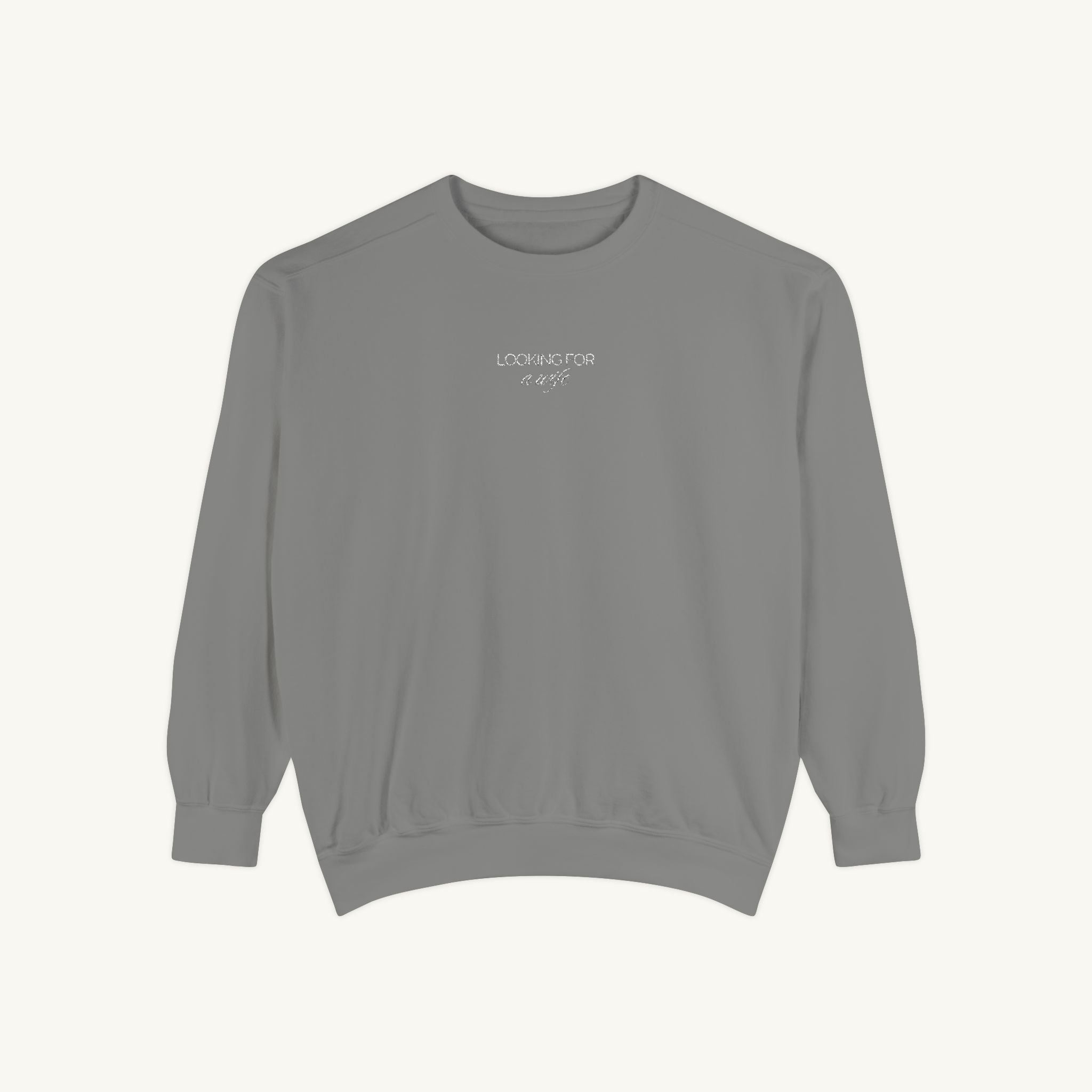 Looking for a Wife Embroidered Crewneck