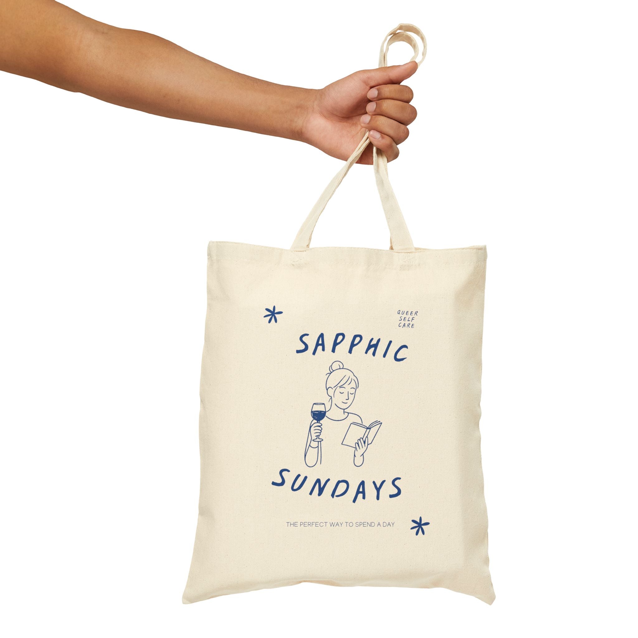 Sapphic Sundays Woven Cotton Tote