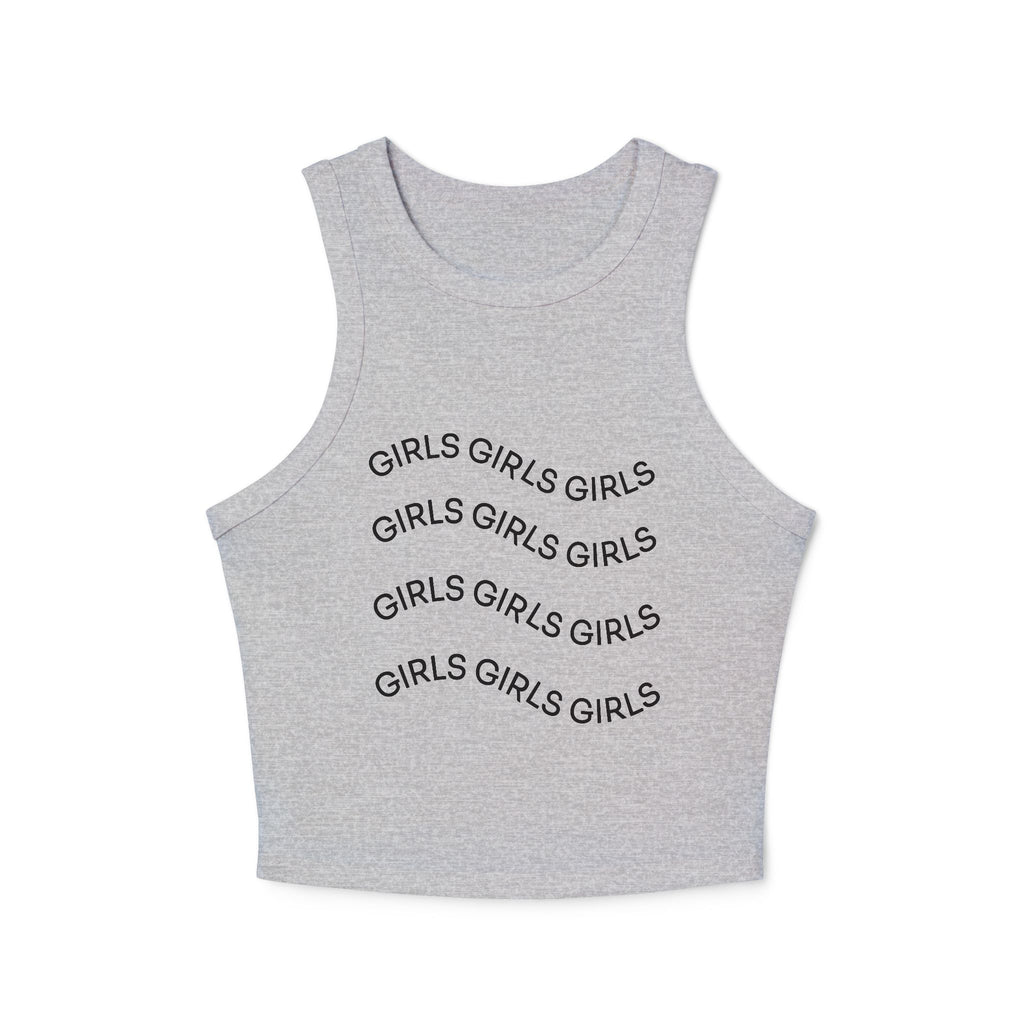 Girls Girls Girls Ribbed Racerback Tank