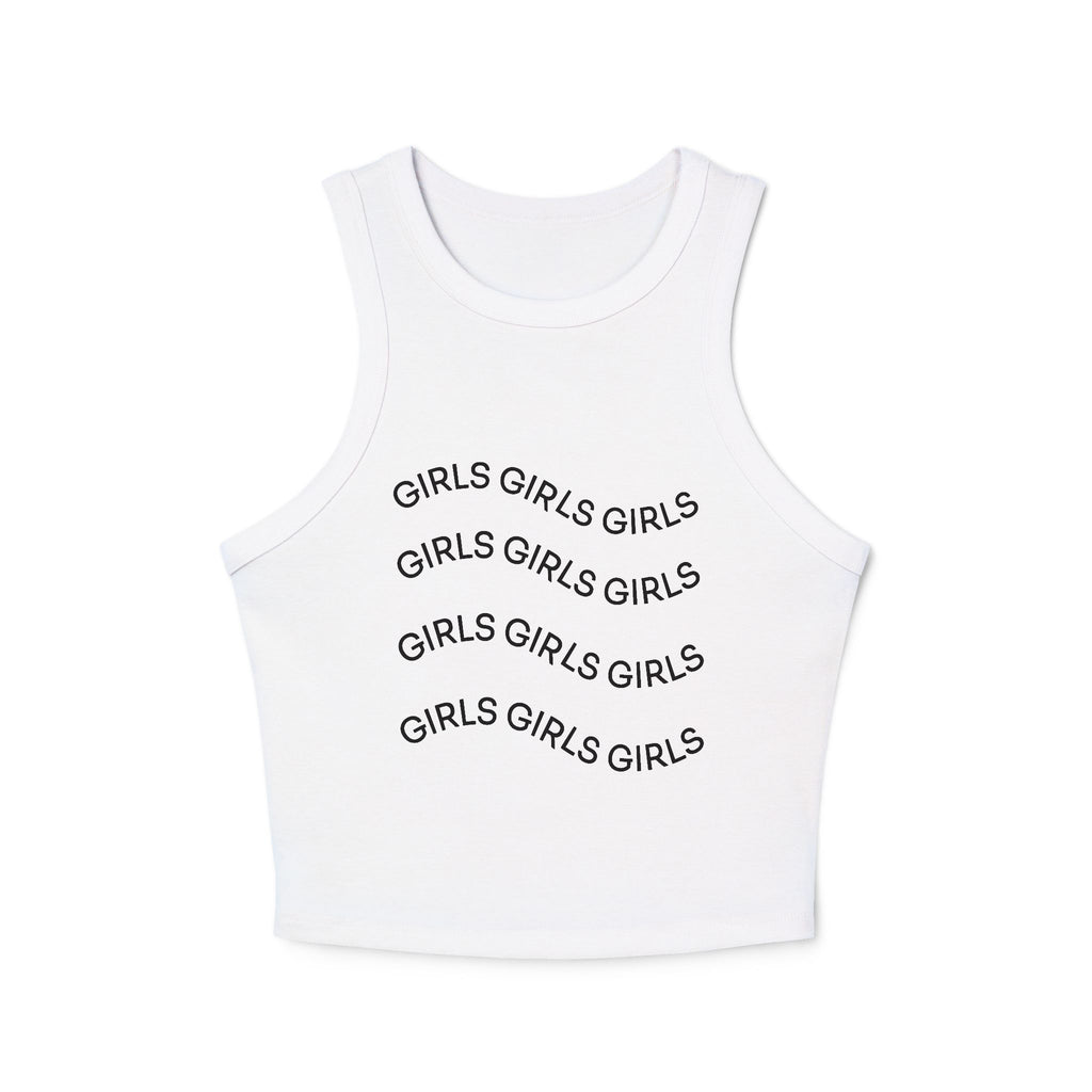 Girls Girls Girls Ribbed Racerback Tank