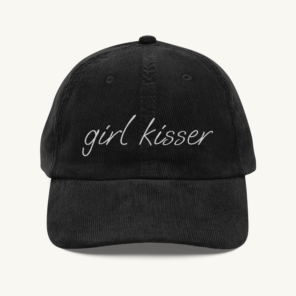 Girl Kisser Embroidered Corduroy Hat