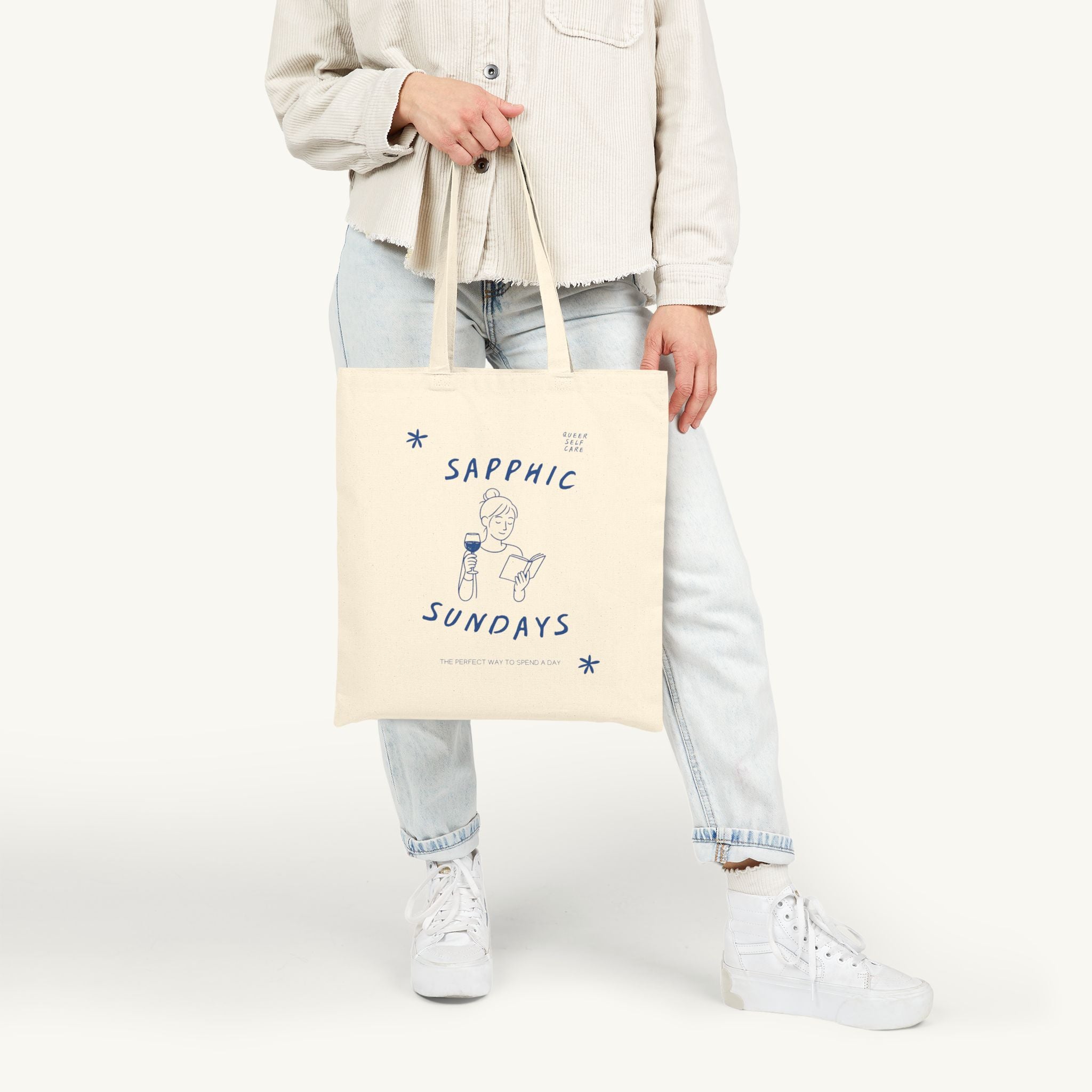Sapphic Sundays Woven Cotton Tote