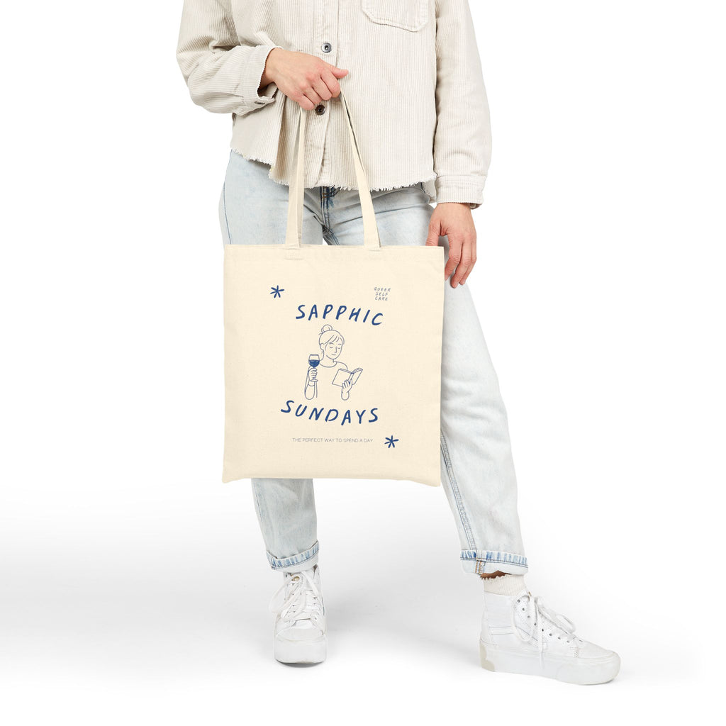 Sapphic Sundays Woven Cotton Tote