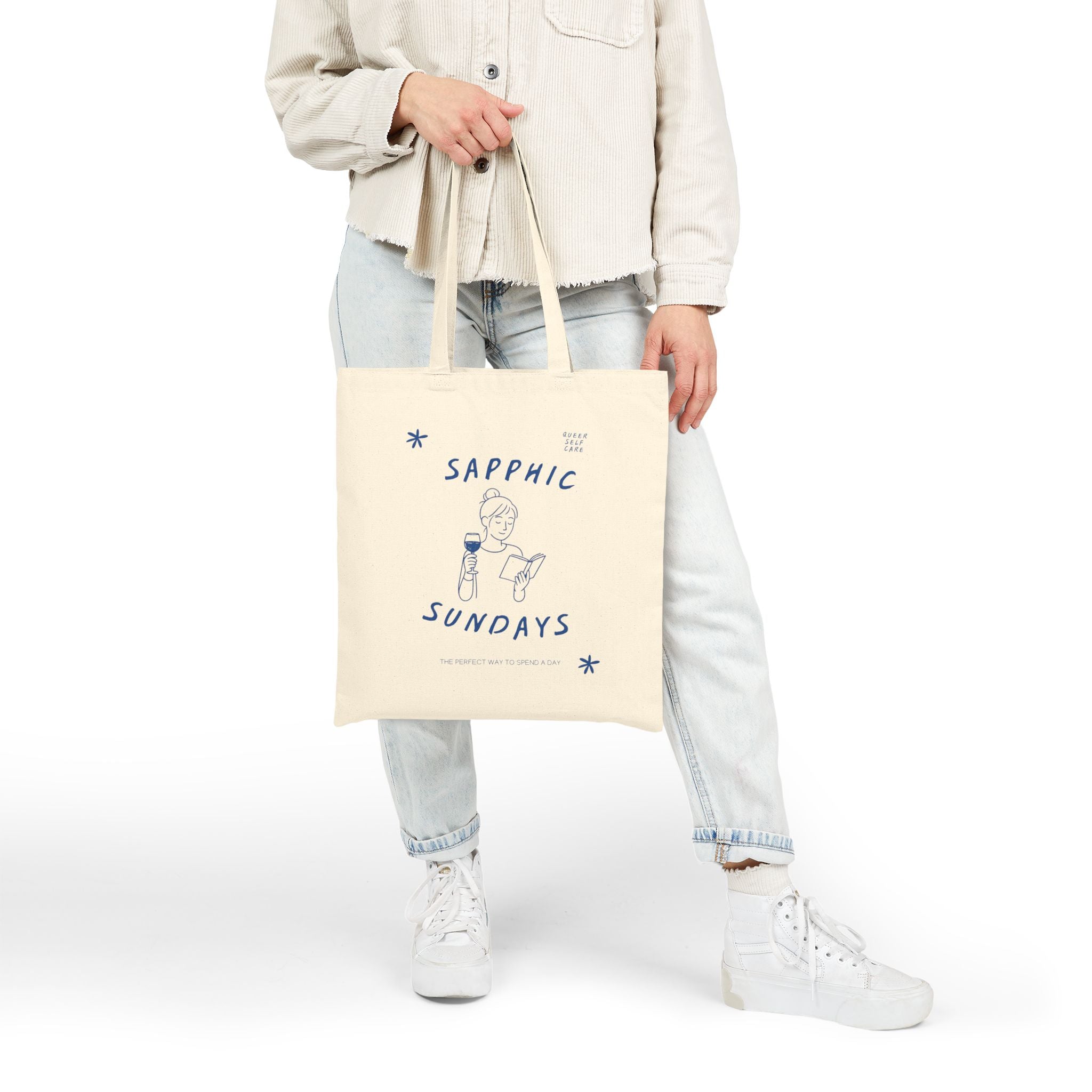Sapphic Sundays Woven Cotton Tote