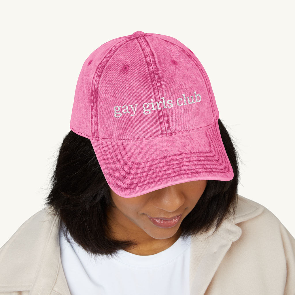 Gay Girls Club Embroidered Hat
