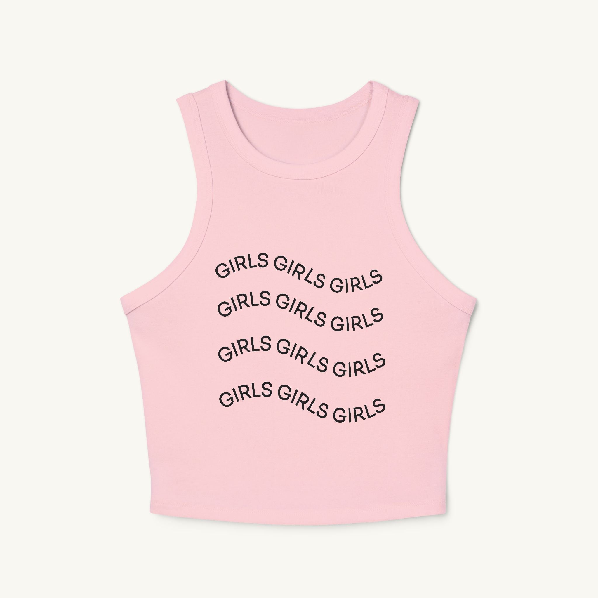 Girls Girls Girls Ribbed Racerback Tank