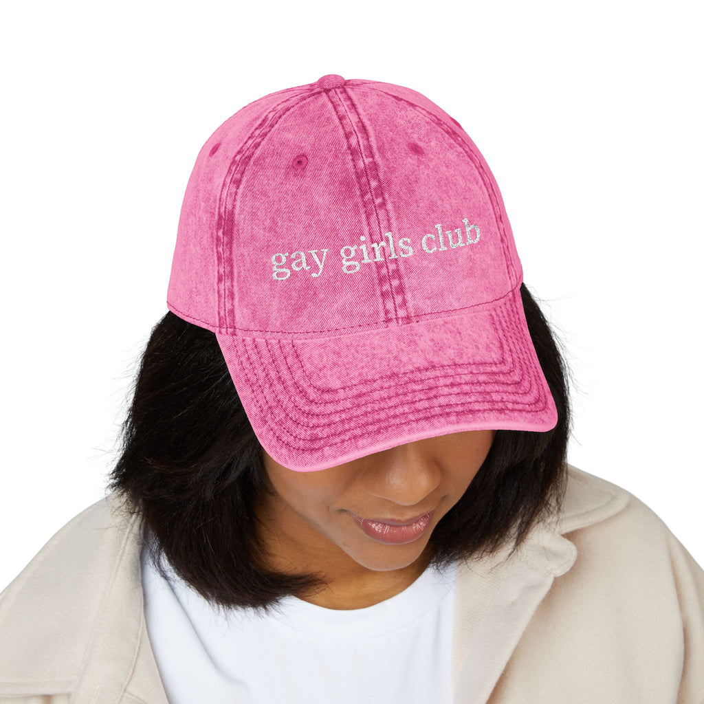 Gay Girls Club Embroidered Hat