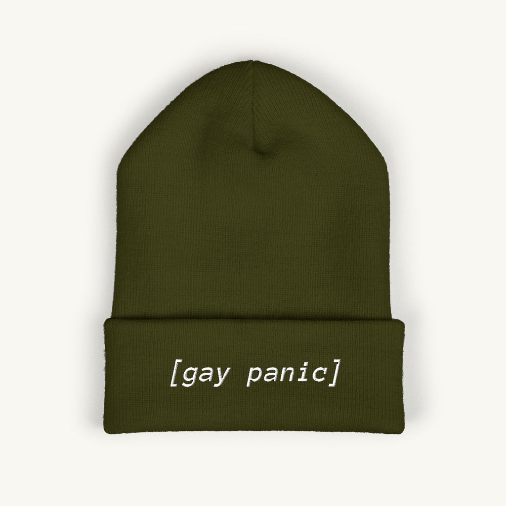 [Gay Panic] Embroidered Beanie