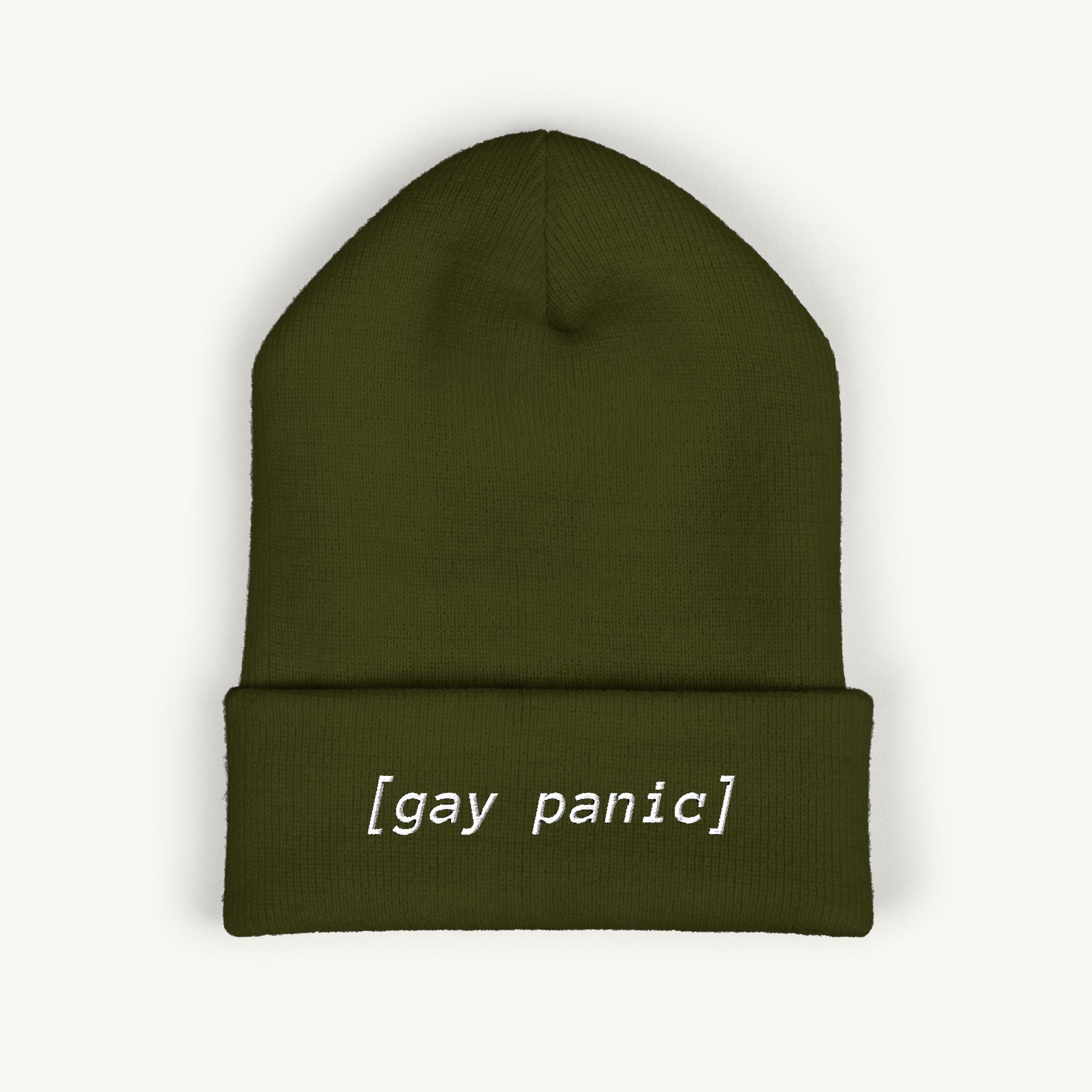 [Gay Panic] Embroidered Beanie