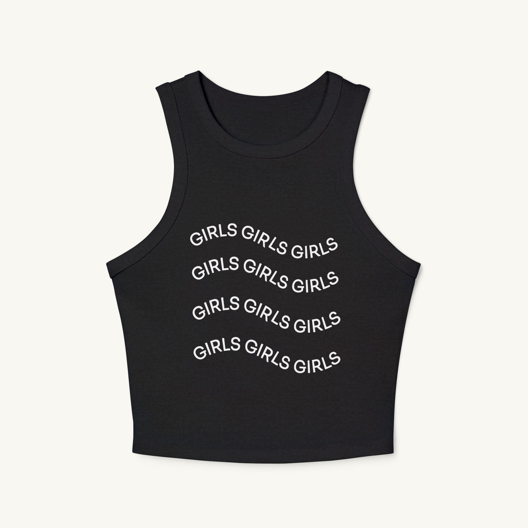 Girls Girls Girls Ribbed Racerback Tank